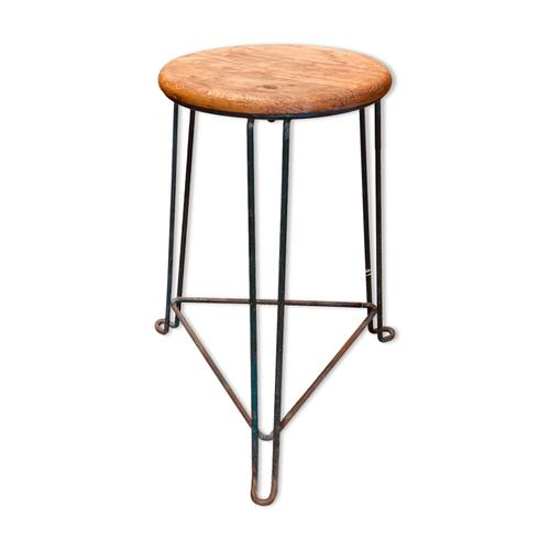 Tabouret Jan Van Der Togt Pour Tomado Annes 50 Bois