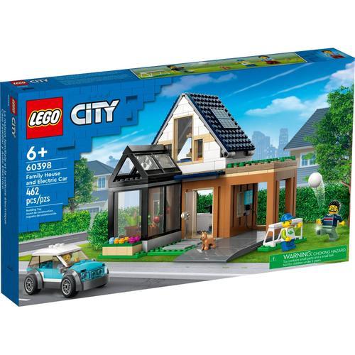 Lego City - La Maison Familiale Et La Voiture Électrique - 60398