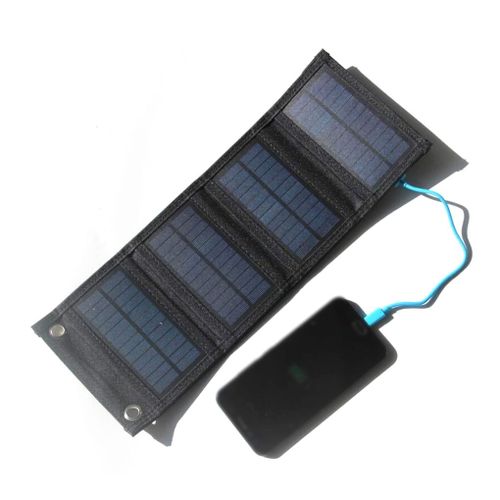 Panneau Solaire Pliable Usb Portable, Étanche, Chargeur De Téléphone Portable, Alimentation De Batterie Pour L'extérieur