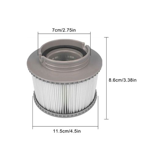 Filtre de piscine gonflable, filtre en plastique pour jacuzzi, pièces de rechange pour élégance