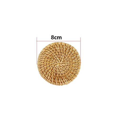 Dessous De Verre En Rotin Tissé, Porte-Coussin À Thé, Accessoires Pour Set De Thé, Tapis D'Automne