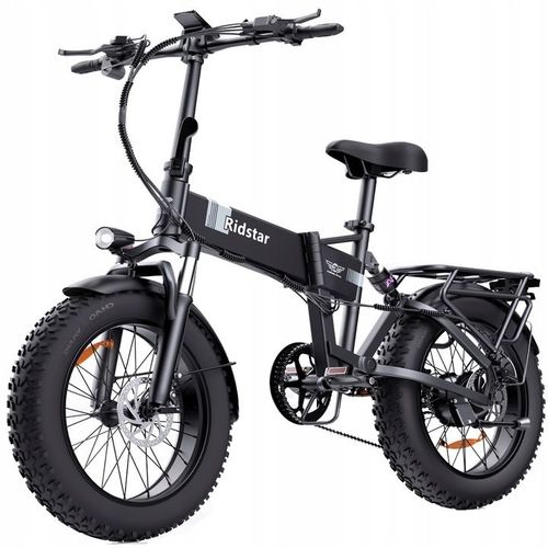 Vélo Électrique Ridstar H20 Pro Foldable-2000w Moteur, Batterie 48v 23ah, 49 Km/H ,Pneus 20×4", 112km ,Portée 112 Km ¿Frein À Disque Hydraulique Noir