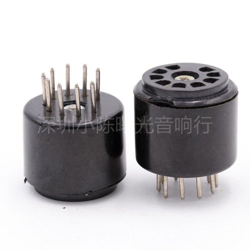 Base de Tube électronique à 9 broches, Base de rehaussement en bakélite, petite Base de Tube à essai à 9 broches, Base de Conversion droite pour 12AX7 EL84 ECC83
