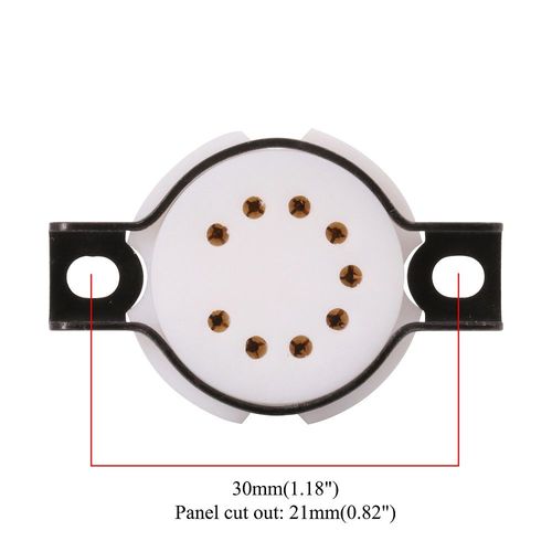 Base de douilles de Tube sous vide en bakélite, 1 pièce, 9 broches, pour Hifi 12AT7 12AU7 12AX7 EL84 6922, bricolage