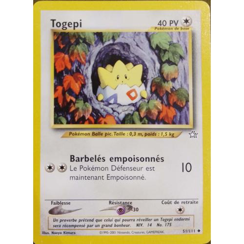 Carte Pokémon Togepi