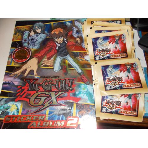 Album Yu-Gi-Oh! Gx Avec 50 Pochettes De 5 Stickers