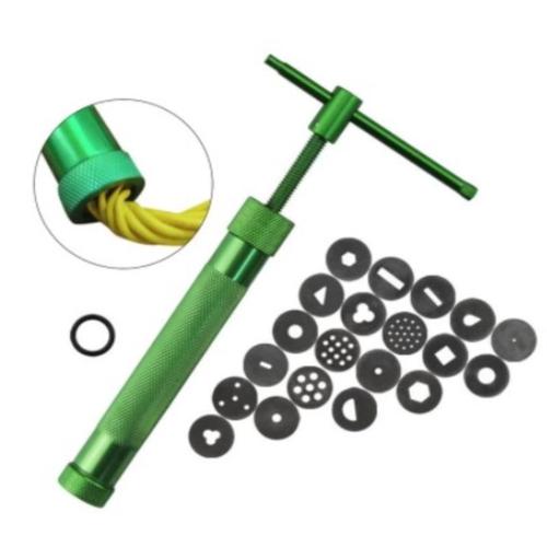 Extrudeuse en argile verte de haute qualité, pistolet polymère pour pâte à sucre, outil de Sculpture