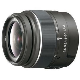 Sony DT 18 - 55 mm f/3.5 - 5.6 SAM : Zoom trans-standard DT 18 ¿ 55 mm f 3.5 ¿ 5.6 SAM (stabilisation via le boîtier), dédié Reflex numériques Alpha à capteurs APS-C