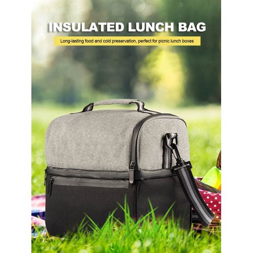 Sac à Lunch Portable isotherme, sac isotherme thermique, sacs de conservation des aliments pour pique nique, sac à bandoulière de 9l, fourre tout de voyage