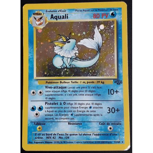 Carte Pokémon Aquali 12/64 [Holo] - Jungle Wizards (Vf)