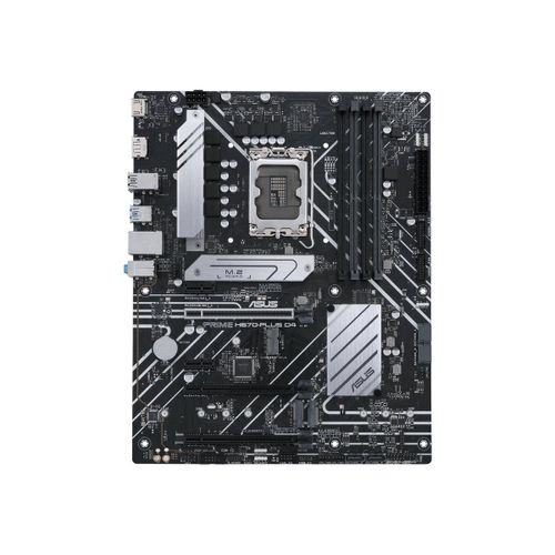 ASUS PRIME H670-PLUS D4 - Carte-mère - ATX - Socket LGA1700 - H670 Chipset - USB 3.2 Gen 2, USB 3.2 Gen 1, USB-C 3.2 Gen 1 - 2.5 Gigabit LAN - carte graphique embarquée (unité centrale requise) -...