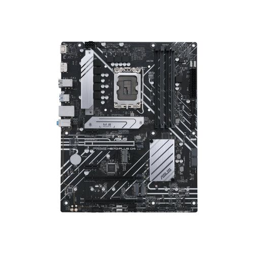 ASUS PRIME H670-PLUS D4 - Carte-mère - ATX - Socket LGA1700 - H670 Chipset - USB 3.2 Gen 1, USB 3.2 Gen 2, USB-C 3.2 Gen 1 - 2.5 Gigabit LAN - carte graphique embarquée (unité centrale requise) -...