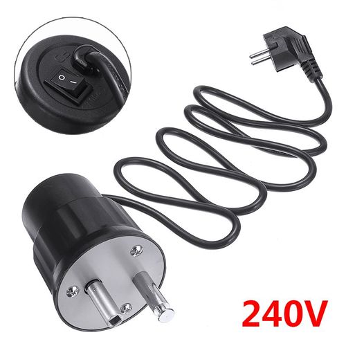 Rôtissoire électrique pour Barbecue, rôtissoire, pièces de Barbecue en aluminium noir, moteurs de broche de gril pour outil de cuisine, prise ue, 220   240V