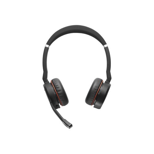 Jabra Evolve 75 SE UC Stereo - Micro-casque - sur-oreille - Bluetooth - sans fil - Suppresseur de bruit actif - USB - certifié Zoom - pour LINK 380a MS