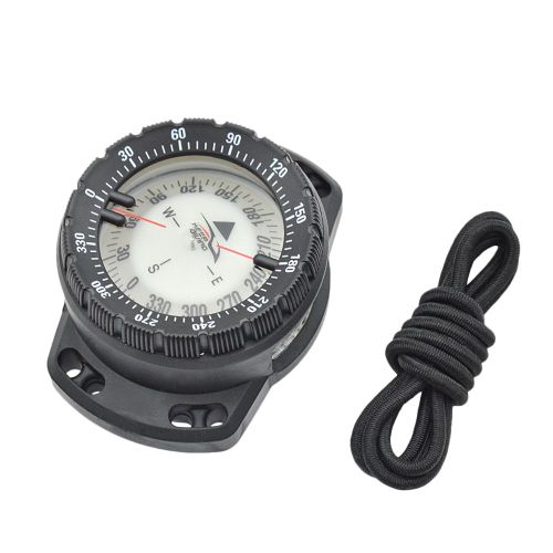 Boussole Sous Marine De Haute Qualité, Boussole De Navigation Portable Pour Plongée Sous Marine 50m, Cadran Lumineux Étanche Avec Dragonne