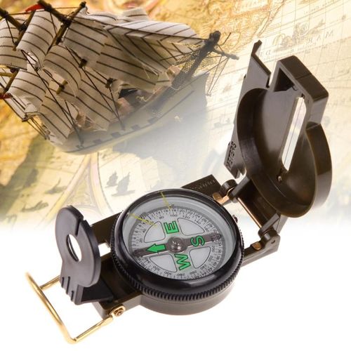 Boussole À Lentille Pliante Portable, Mode Militaire Américaine Multifonction, Nouveau Bateau, Tableau De Bord, Outils D'extérieur