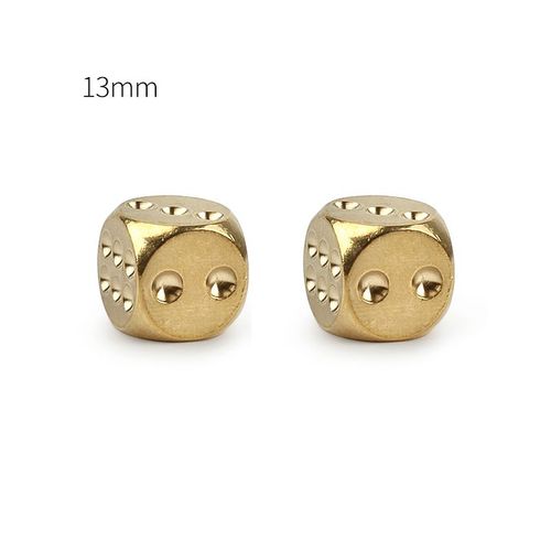 Tamis À Dés En Cuivre Et En Laiton, 2 Pièces/Lot, Outil De Barre De Dés De Mahjong Créatif, Petit Jouet D'extérieur 13mm/15mm