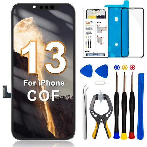 Écran Pour Iphone 13 Cof, 6.1"" Fhd Ecran Pour Iphone 13 Lcd Replacement, Lcd Display Pour Iphone 13 Avec Kits D'outils De Réparation, Compatible Avec Modèle A2482/ A2631/ A2634/ A2635/ A2633