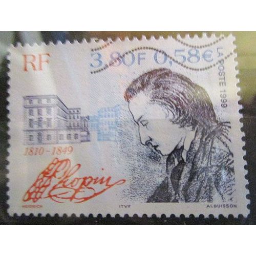 1999. F3287: 150ème Anniversaire De La Mort De Frédéric Chopin (1810-1849).