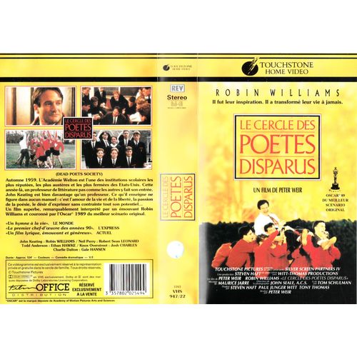 Le Cercle Des Poetes Disparus - De Peter Weir, Robin Williams, Ethan Hawke, Robert Sean Leonard - 122 Mn