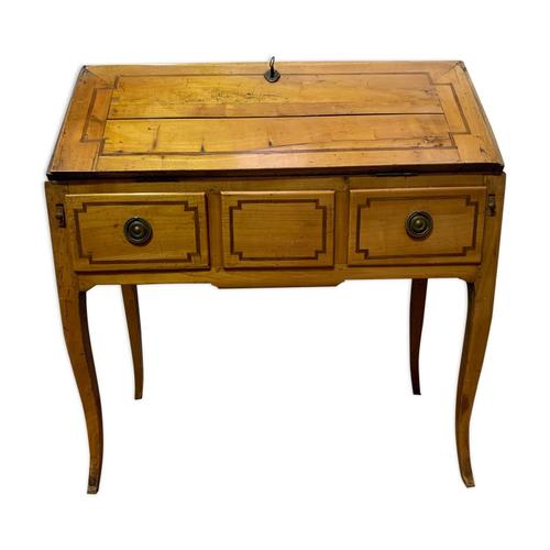 Bureau De Pente De Style Louis Xv En Merisier Massif Xix Sicle Bois