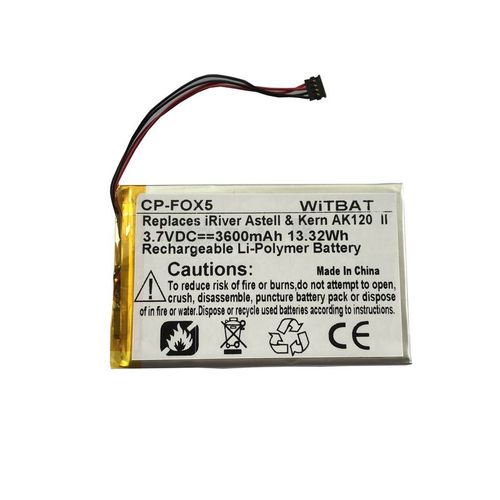 Batterie de remplacement,Convient pour la batterie du lecteur multimédia Fiio X1 X3 X5 X7