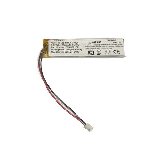 Batterie de remplacement,Convient pour la batterie du clavier sans fil Logitech Logitech K800 533-000141