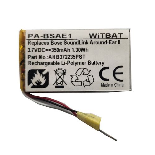 Batterie de remplacement,Convient pour la batterie du boîtier de charge des écouteurs Sennheiser CX Plus AHB651935PST-01