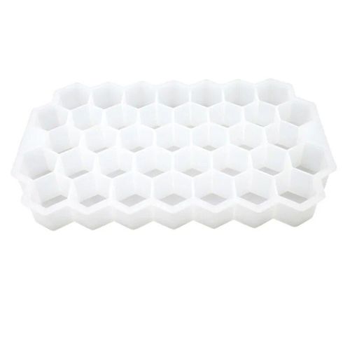Plateau De Cubes De Glace En Nid D'abeille,2020 Cavités,Moules À Glace En Silicone Flexibles De Qualité Alimentaire Pour Whisky Et Cocktail