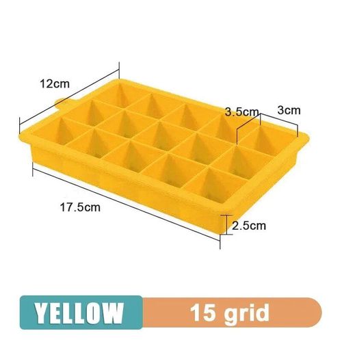 Grand Moule À Glaçons En Silicone De Qualité Alimentaire,Moule Carré,Moule À Glaçons Bricolage,Moule À Glaçons Pour Cuisine Et Bar,4 Grilles,6 Grilles,8/15 Grilles