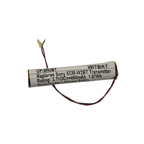 Batterie de remplacement,Convient pour la batterie d'émetteur de microphone sans fil Sony ECM-W2BT LIS1643