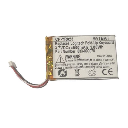 Batterie de remplacement,Convient pour la batterie du clavier pliable Logitech AHB303450