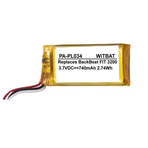 Batterie de remplacement,Convient pour la batterie du boîtier de charge Plantronics BackBeat FIT 3100