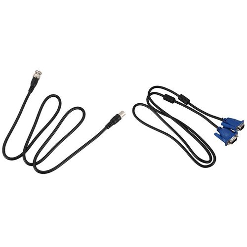 Câble Coaxial VGA 15 broches mâle à mâle 1.5M, avec fiche BNC mâle à femelle, Extension CCTV, câble de ligne Coaxial de 3,3 pieds de Long