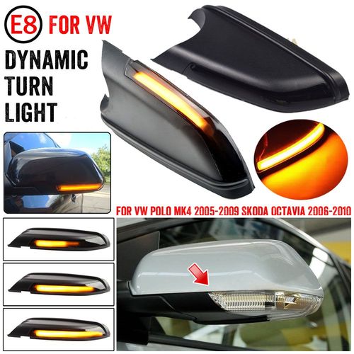Clignotant De Rétroviseur Led Dynamique Pour Vw Polo Mk4 9n 2005 ? 2009, Pour Skoda Octavia Mk2 1z 2004 ? 2010