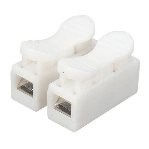 Connecteur de câble rapide à 2 broches en plastique, 100 pièces, borne de câblage 10A 250V, livraison directe