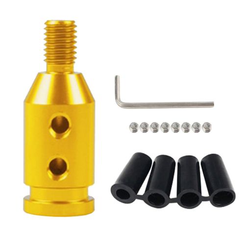 Adaptateur De Levier De Vitesses Universel En Aluminium, Personnalisé, Pour Bmw Mini Manettes Non Filetées M10x1, 5 (Doré)