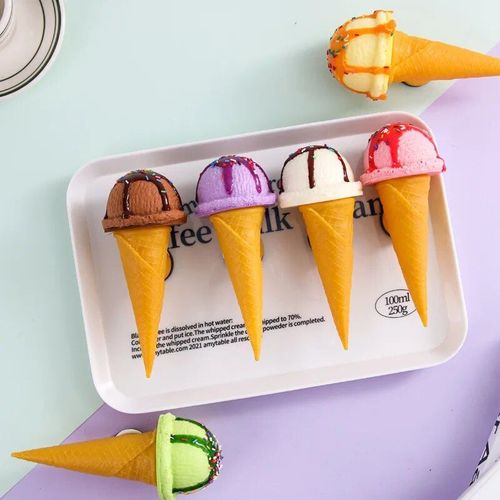Modèle De Crème Glacée Décoration Sundae,Affichage Publicitaire,Cône De Simulation,Accessoires Moule À Crème Glacée,Fausse Crème Glacée