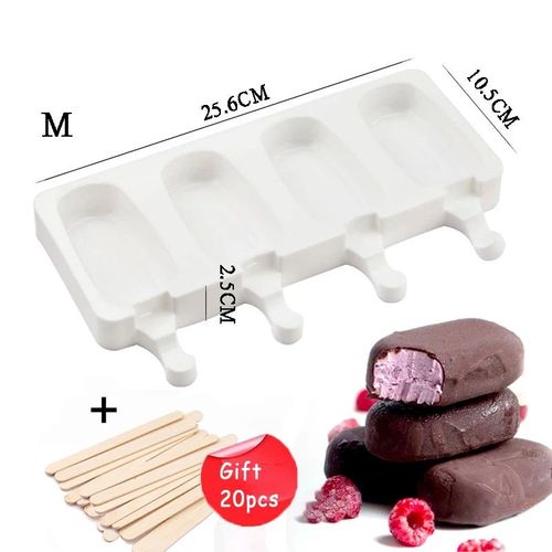 Moules À Crème Glacée En Silicone,De Qualité Alimentaire,Avec Bâtonnets,Dessert,Magnum,Machine À Crème Glacée