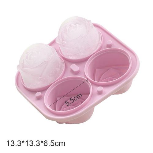 Moules À Glaçons En Silicone 3d Diamant Crâne,Plateau Empilable Pour Whisky Cocktails Boissons Thé Glacé Fleur De Rose