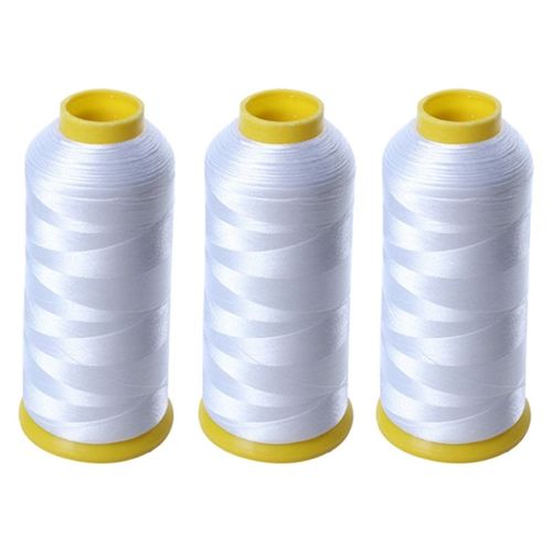 fil de canette 5000M, Filament Polyester pour Machine à broder, 3 paquets
