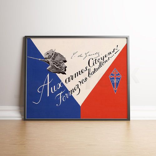 Guerre mondiale 2 Affiche de Propagande | Affiche Vintage | Toile Impression Murale Art | WW2 Gravures Murales | Affiche Impression | Cintre D'art 40x50cm no frame