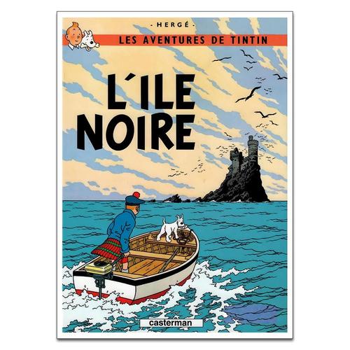 Affiche imprimée en soie les aventures de Tintin, affiche d'art moderne, décor mural de maison 40x50cm no frame