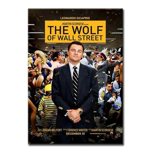 Affiche le loup de Wall Street, film d'inspiration moderne, impression sur toile, décoration murale pour maison, bureau, Bar (sans cadre) 40x50cm no frame