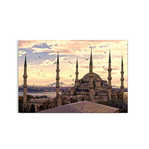 Peinture sur toile avec mosquée, turc, Istanbul, affiche de ville, images d'art murales imprimées pour salon, décoration murale, Cuadros 40x50cm no frame