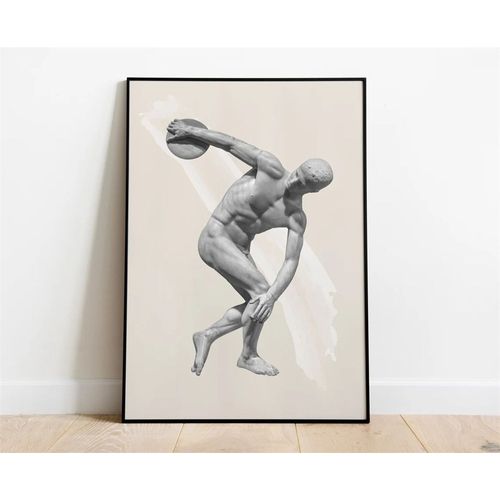 Statue de David Rome, affiche, Sculpture, Statue, toile d'art, peinture imprimée, mythologie grecque, image artistique, décor de salon 40x50cm no frame