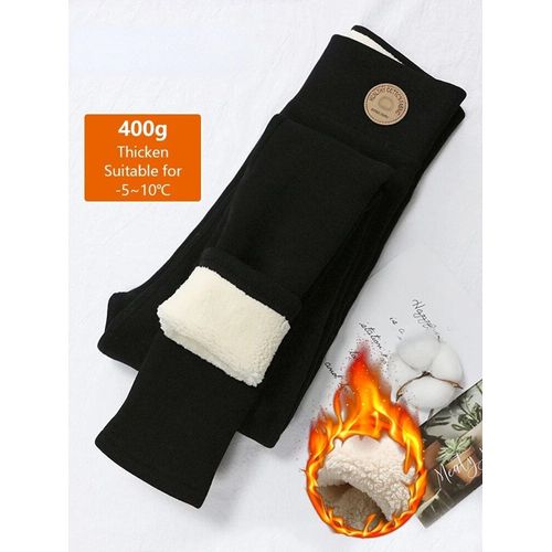 Legging Thermique En Velours Pour Femme,Pantalon Moulant,Très Épais,Garde Au Chaud,Polaire,Gris,Hiver