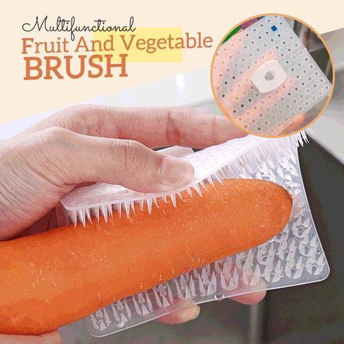 Brosse De Nettoyage Multifonctionnelle Pliable Pour La Cuisine, Pour Laver Les Fruits Et Légumes, Pour Faire La Vaisselle, Les Casseroles Et Les Éviers, Disponible En 3 Couleurs