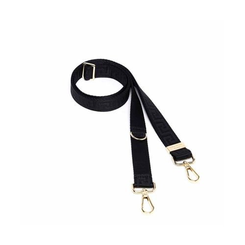 Sangle / Anse Pour Pochette Téléphone Ou Pochette Motif Grecque - 120 X 1 Cm - Draeger Noir