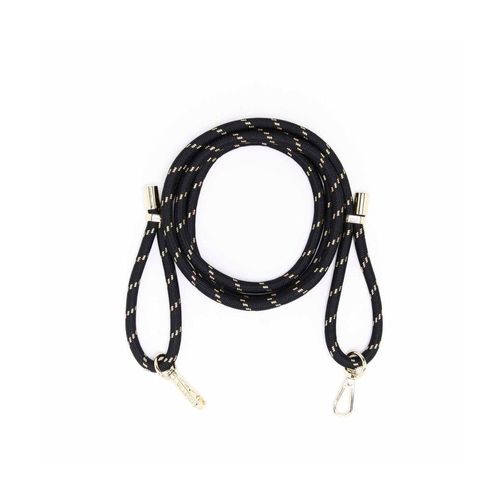 Cordon Chic Sac Ou Pochette - 120 X 1 Cm - Draeger Noir & Doré